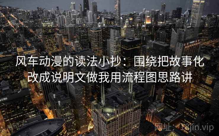 风车动漫的读法小抄：围绕把故事化改成说明文做我用流程图思路讲